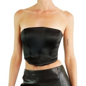 NWT Ten by Babaton Black Bustier Top